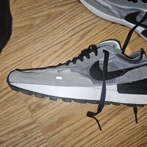 Nike Gray and Black Athletic Shoes with Classic Silhouette